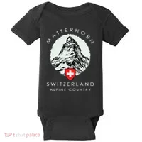 Switzerland Matterhorn Baby Bodysuit thumb 0