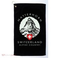 Switzerland Matterhorn Golf Towel thumb 0