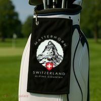 Switzerland Matterhorn Golf Towel thumb 2