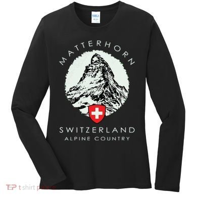 Switzerland Matterhorn Women's Long Sleeve Shirt
