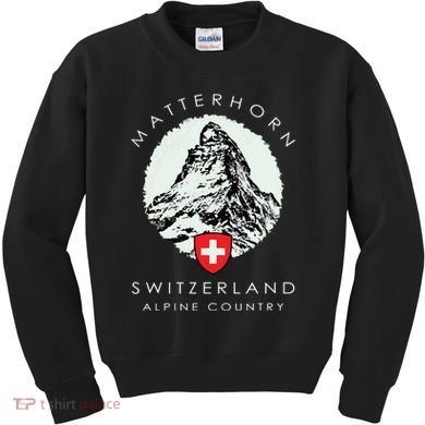 Switzerland Matterhorn Kids Sweatshirt