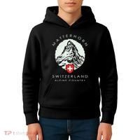 Switzerland Matterhorn Kids Hoodie thumb 4