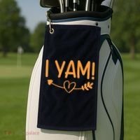 She's My Sweet Potato I YAM Couple Matching Golf Towel thumb 2