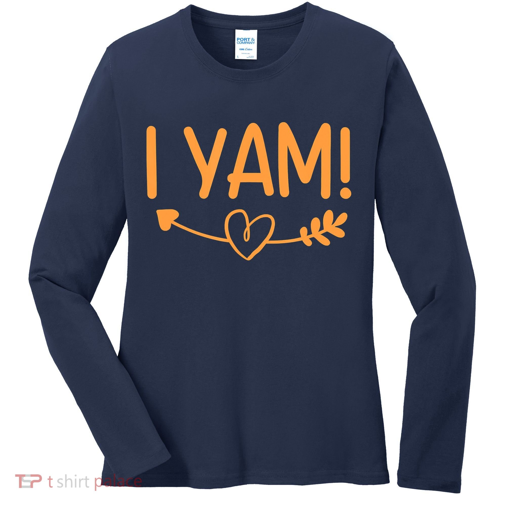She's My Sweet Potato I YAM Couple Matching Women's Long Sleeve Shirt