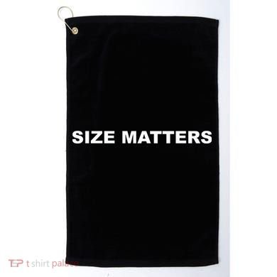 Size Matters Golf Towel