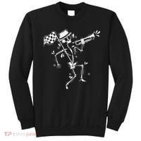 Ska Music Skeleton With Trumpet Jazz Music Style Sweatshirt thumb 0