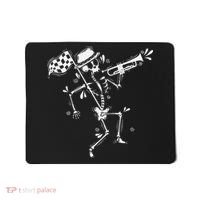 Ska Music Skeleton With Trumpet Jazz Music Style Mousepad thumb 0
