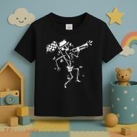Ska Music Skeleton With Trumpet Jazz Music Style Toddler T-Shirt thumb 3