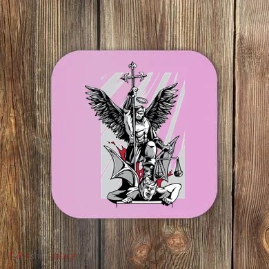 Saint Michael Coaster