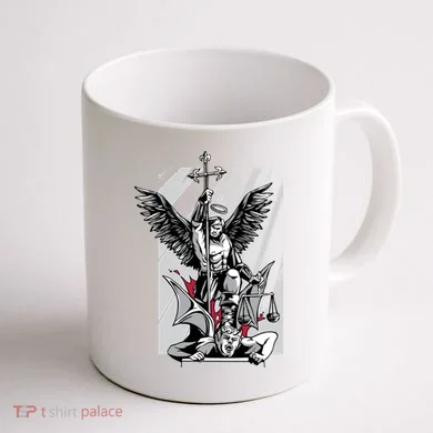 Saint Michael Coffee Mug back