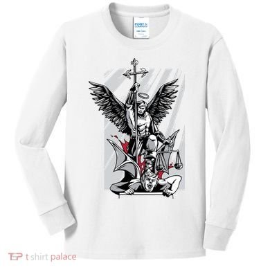 Saint Michael Kids Long Sleeve Shirt