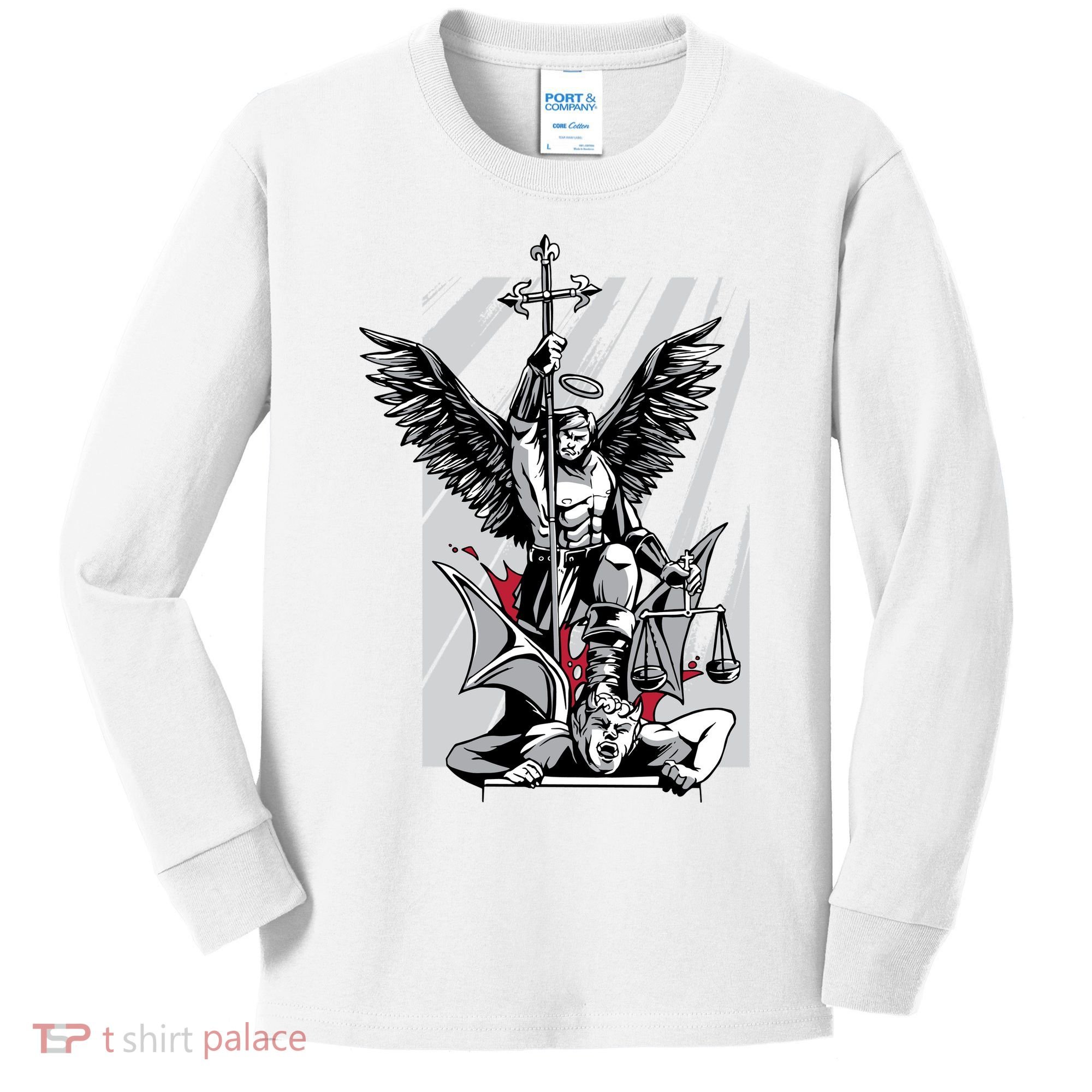 Saint Michael Kids Long Sleeve Shirt
