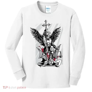 Saint Michael Kids Long Sleeve Shirt