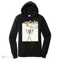 Stick Man Silly Stuff Black Short Sleeve Stick Figure Under A Tack Women's Hoodie thumb 0