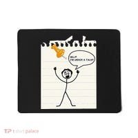 Stick Man Silly Stuff Black Short Sleeve Stick Figure Under A Tack Mousepad thumb 0