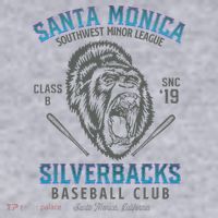 Santa Monica Silverbacks Minor League Retro Baseball Team Women's Sweatshirt thumb 2