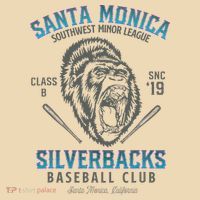 Santa Monica Silverbacks Minor League Retro Baseball Team Tote Bag thumb 4
