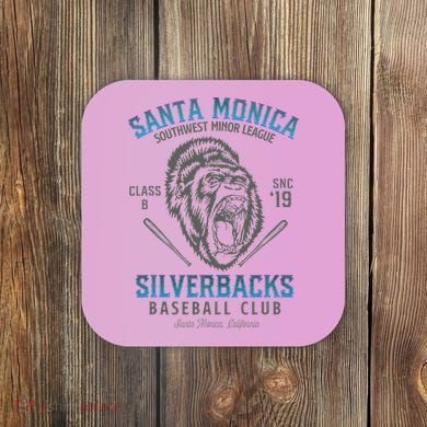 Santa Monica Silverbacks Minor League Retro Baseball Team Coaster