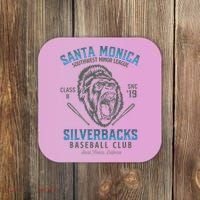 Santa Monica Silverbacks Minor League Retro Baseball Team Coaster thumb 0