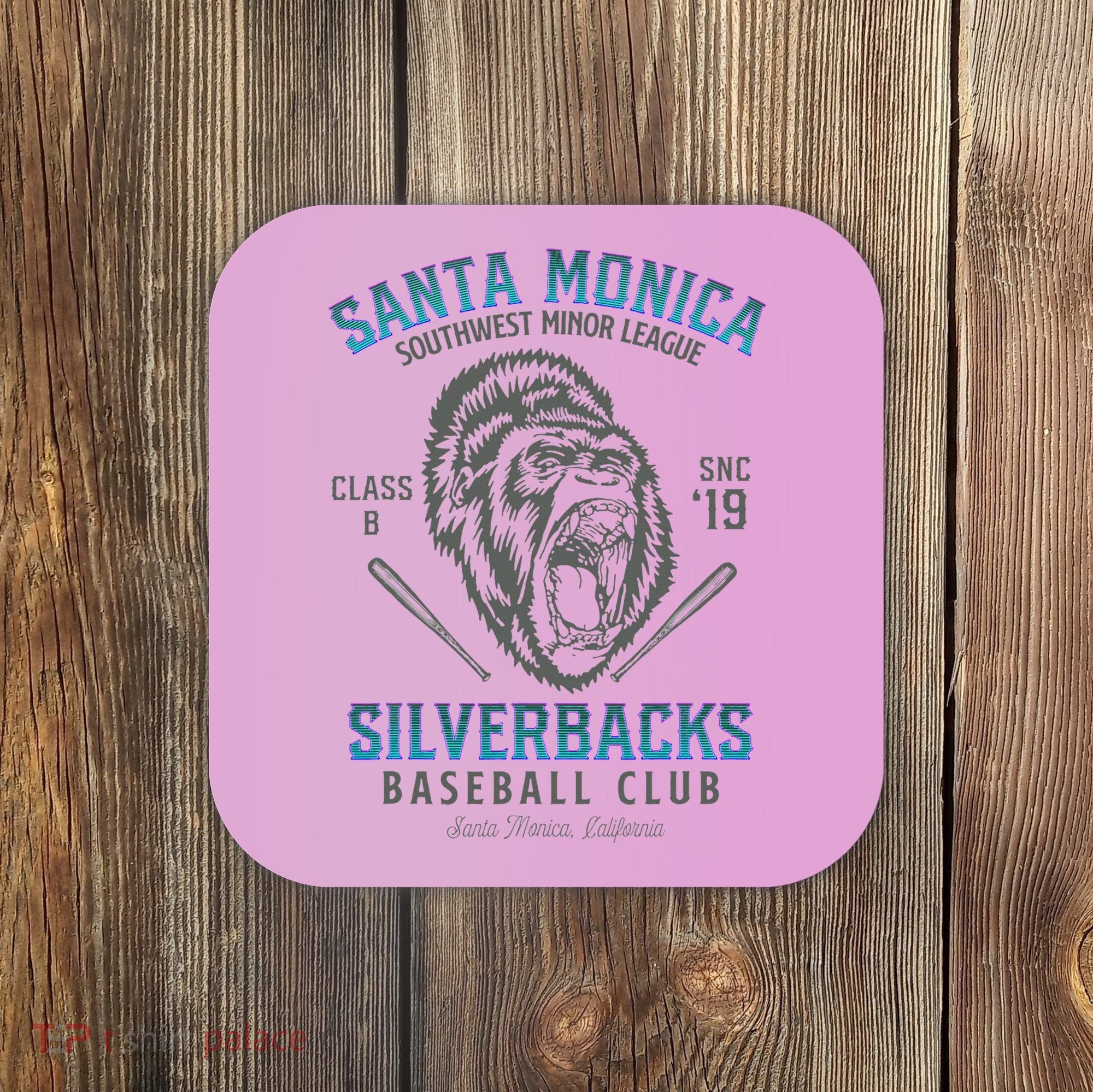 Santa Monica Silverbacks Minor League Retro Baseball Team Coaster