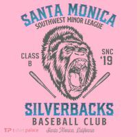 Santa Monica Silverbacks Minor League Retro Baseball Team Coaster thumb 2