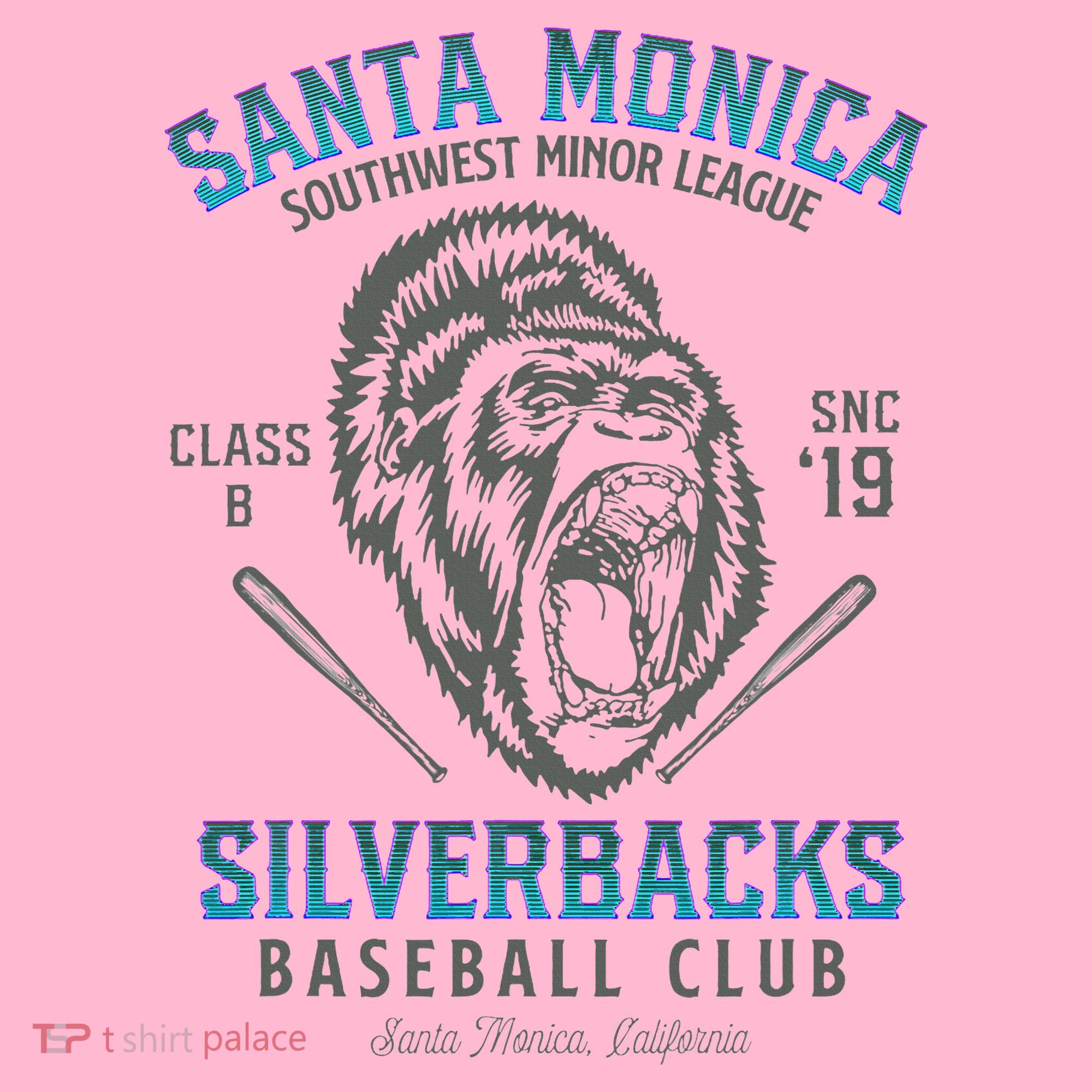 Santa Monica Silverbacks Minor League Retro Baseball Team Coaster