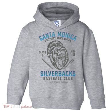 Santa Monica Silverbacks Minor League Retro Baseball Team Toddler Hoodie