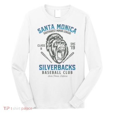 Santa Monica Silverbacks Minor League Retro Baseball Team Long Sleeve Shirt