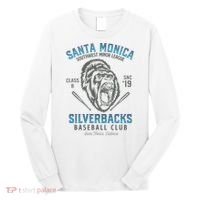 Santa Monica Silverbacks Minor League Retro Baseball Team Long Sleeve Shirt thumb 0