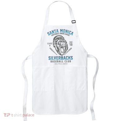 Santa Monica Silverbacks Minor League Retro Baseball Team Apron