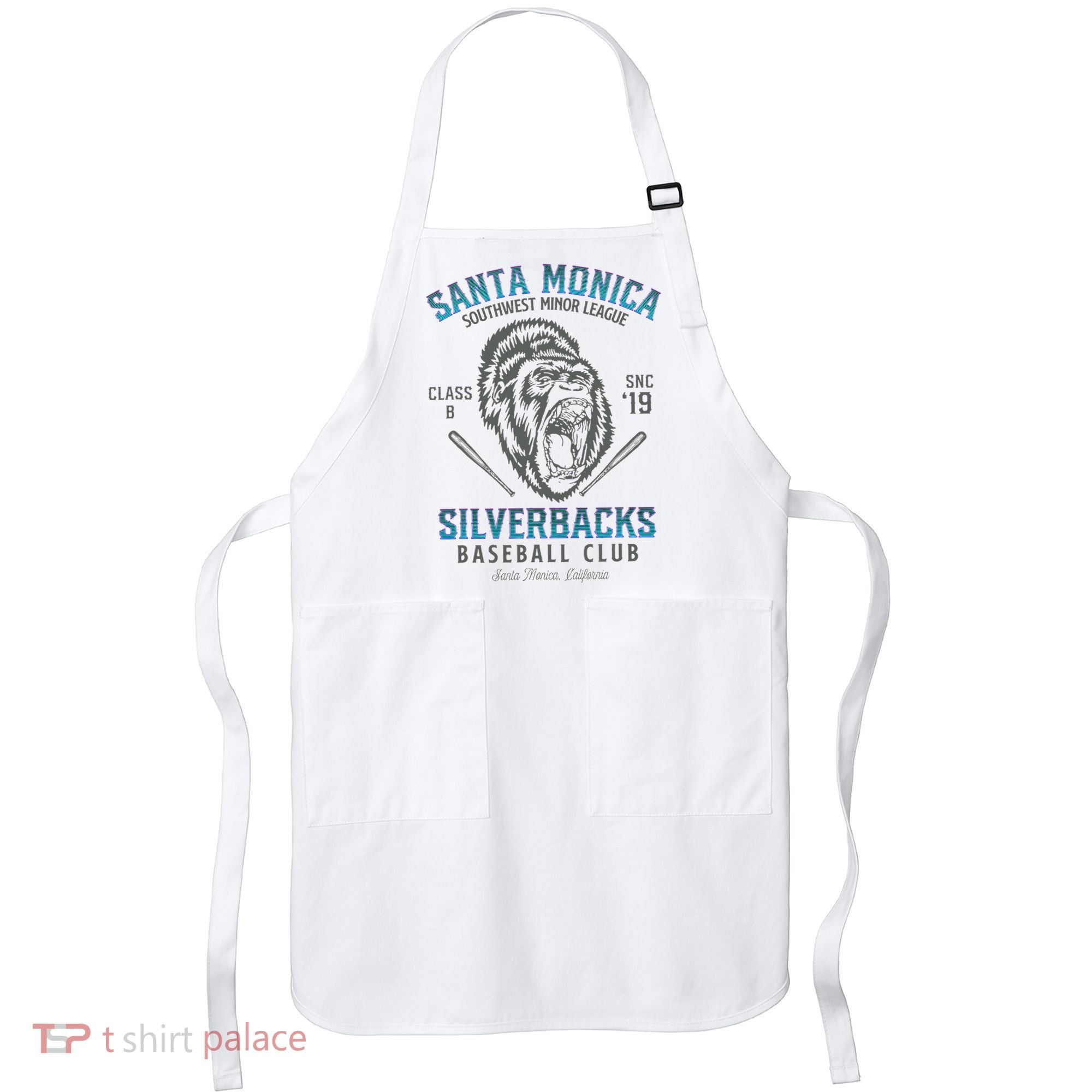 Santa Monica Silverbacks Minor League Retro Baseball Team Apron