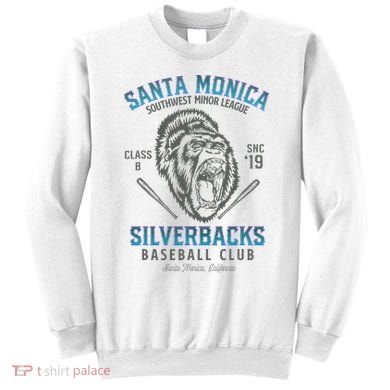 Santa Monica Silverbacks Minor League Retro Baseball Team Sweatshirt