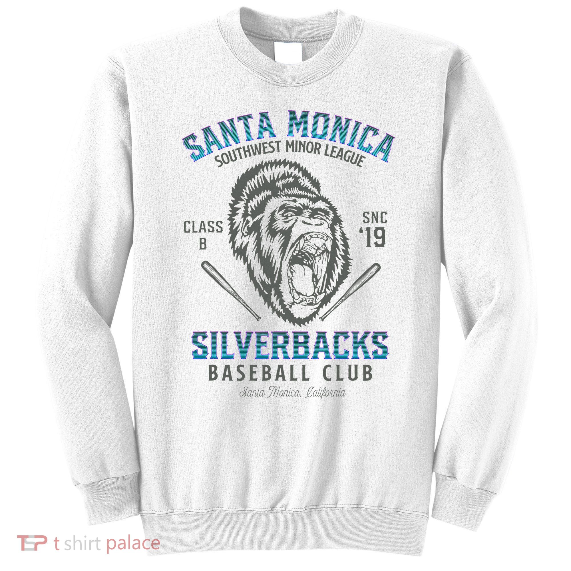 Santa Monica Silverbacks Minor League Retro Baseball Team Sweatshirt