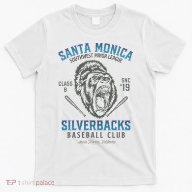 Santa Monica Silverbacks Minor League Retro Baseball Team T-Shirt