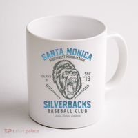 Santa Monica Silverbacks Minor League Retro Baseball Team Coffee Mug thumb 1