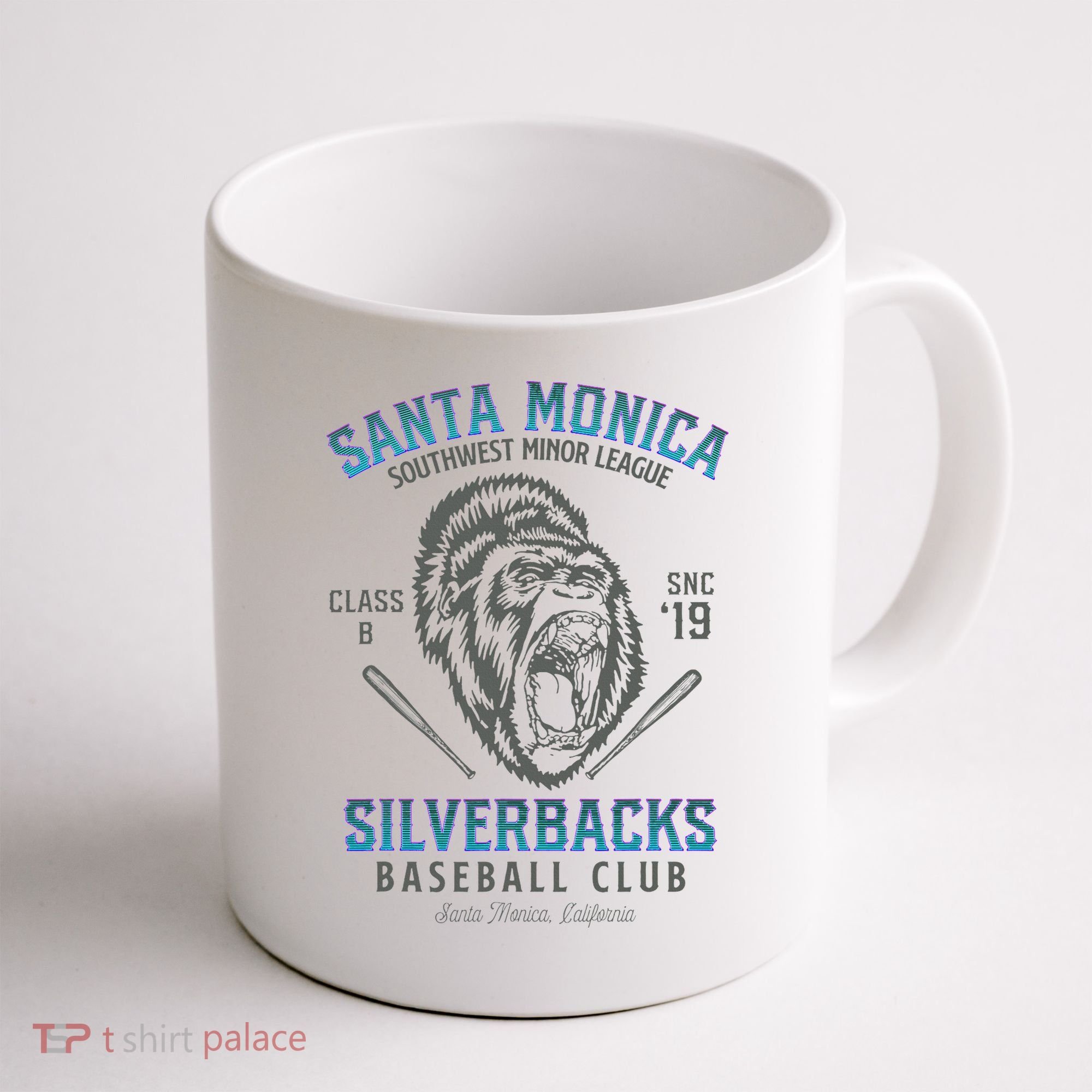 Santa Monica Silverbacks Minor League Retro Baseball Team Coffee Mug