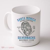 Santa Monica Silverbacks Minor League Retro Baseball Team Coffee Mug thumb 0