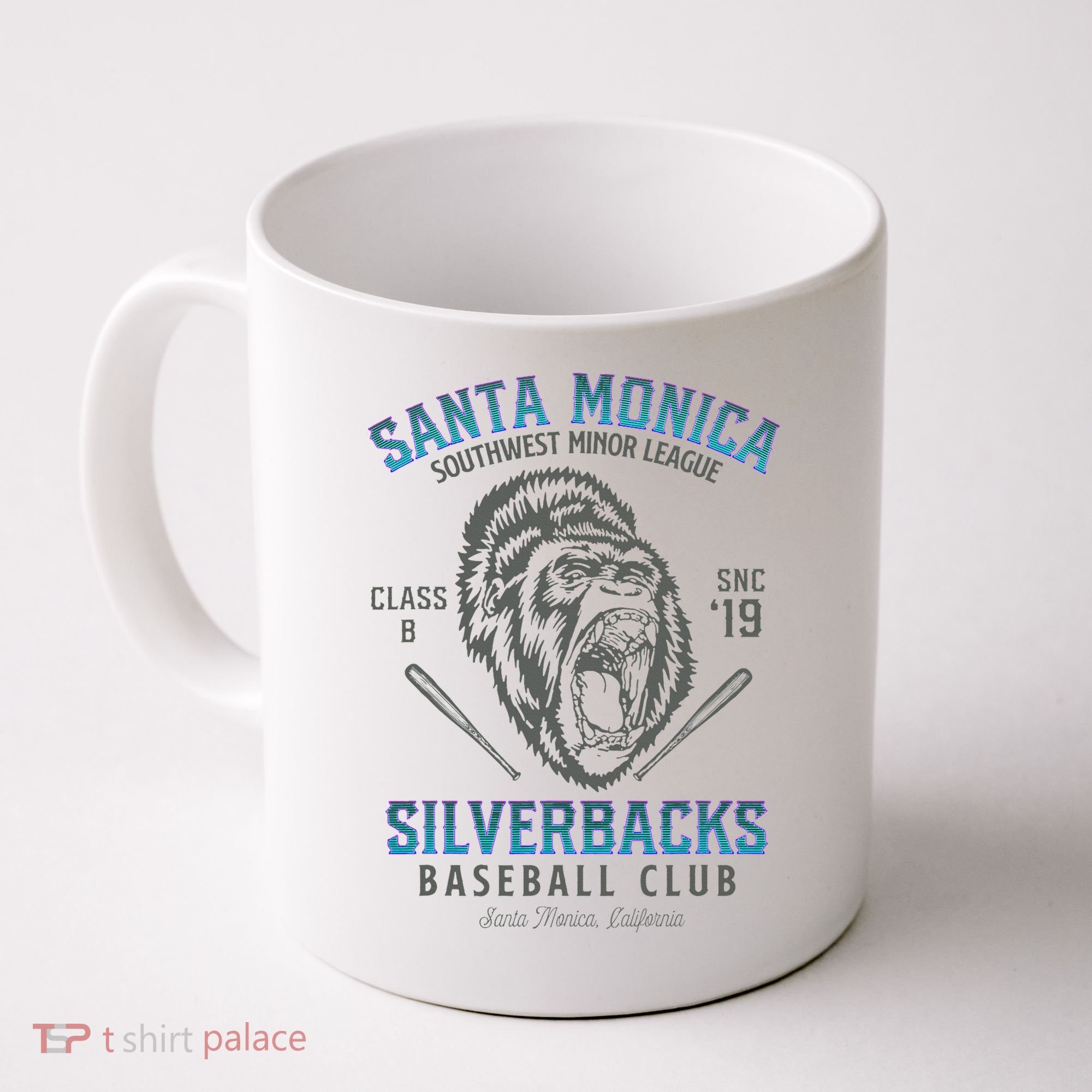 Santa Monica Silverbacks Minor League Retro Baseball Team Coffee Mug