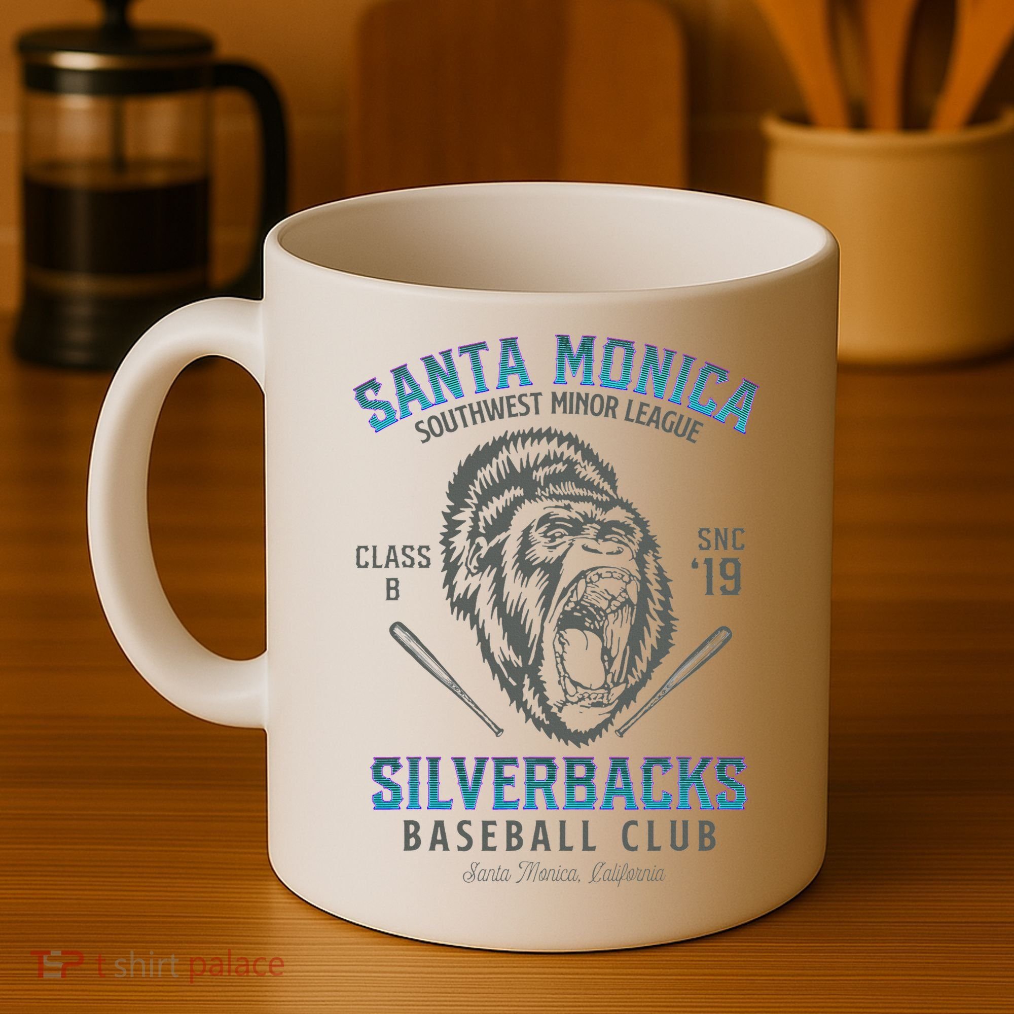 Santa Monica Silverbacks Minor League Retro Baseball Team Coffee Mug
