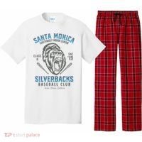 Santa Monica Silverbacks Minor League Retro Baseball Team Pajama Set thumb 0