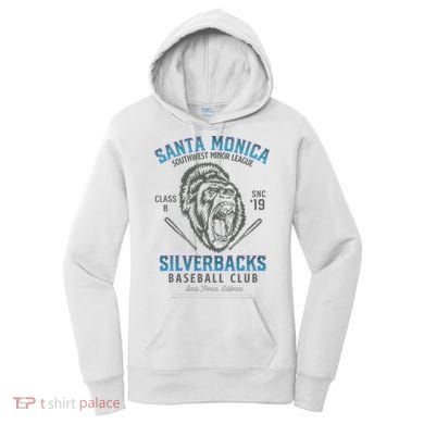 Santa Monica Silverbacks Minor League Retro Baseball Team Women's Hoodie