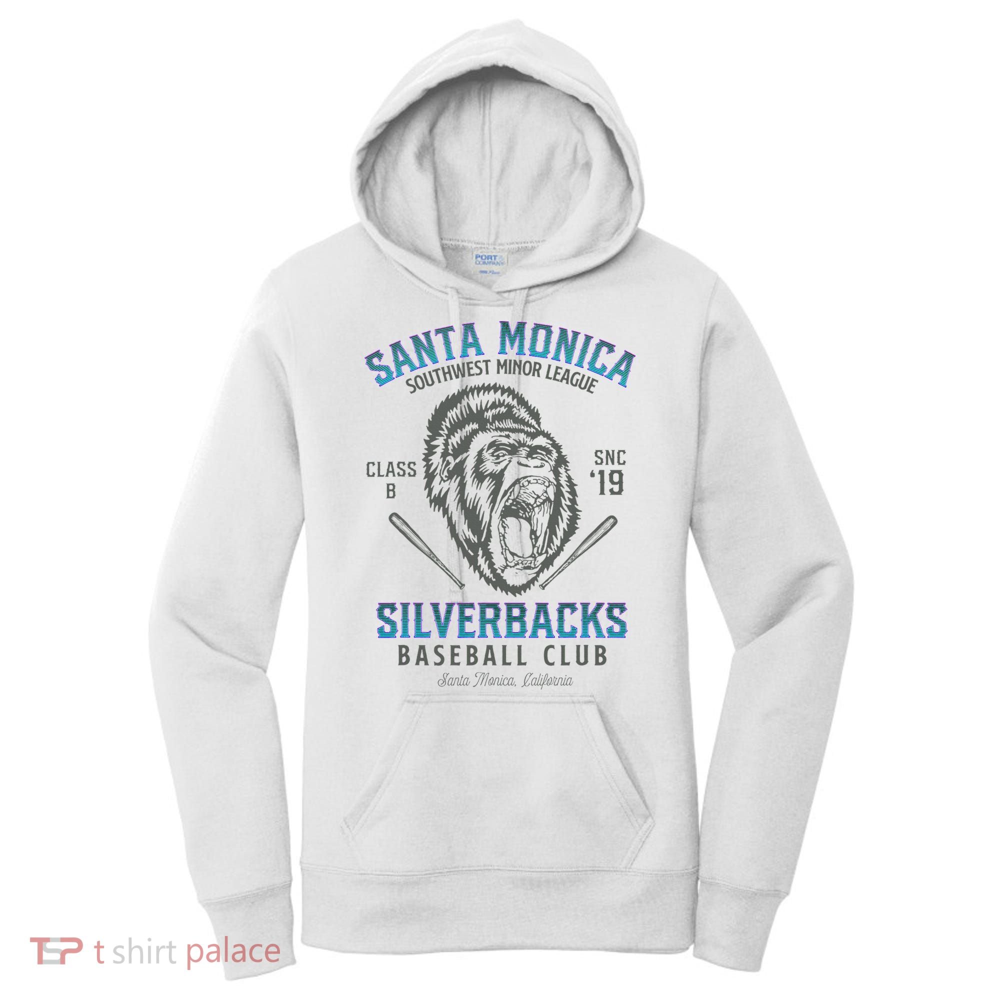 Santa Monica Silverbacks Minor League Retro Baseball Team Women's Hoodie