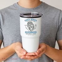 Santa Monica Silverbacks Minor League Retro Baseball Team Tumbler thumb 2