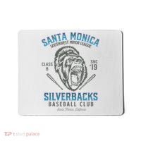 Santa Monica Silverbacks Minor League Retro Baseball Team Mousepad thumb 0