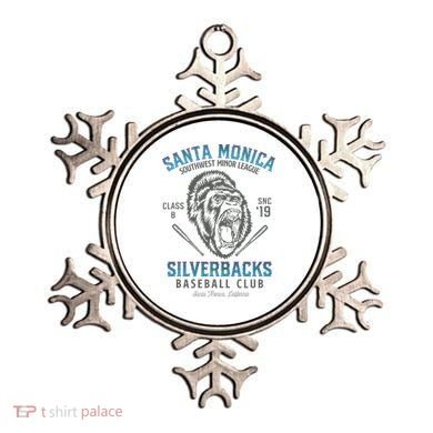 Santa Monica Silverbacks Minor League Retro Baseball Team Ornament