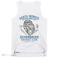 Santa Monica Silverbacks Minor League Retro Baseball Team Tank Top thumb 0