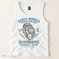 Santa Monica Silverbacks Minor League Retro Baseball Team Tank Top thumb 2