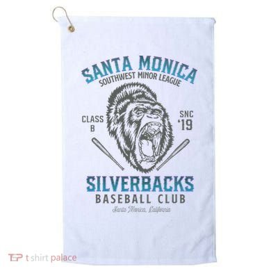 Santa Monica Silverbacks Minor League Retro Baseball Team Golf Towel