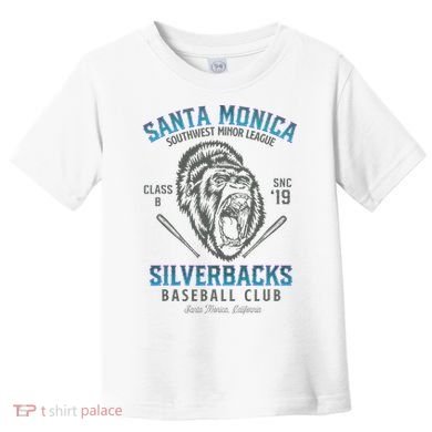 Santa Monica Silverbacks Minor League Retro Baseball Team Toddler T-Shirt