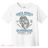 Santa Monica Silverbacks Minor League Retro Baseball Team Toddler T-Shirt thumb 0